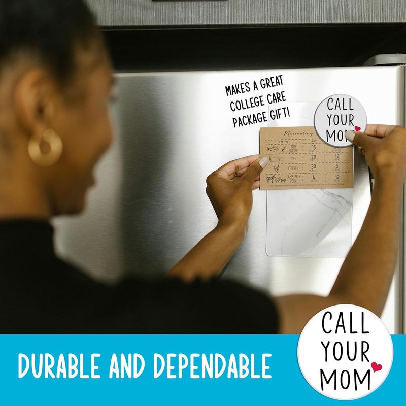 Bazaar Encounters Call Your Mom Funny Fridge Magnet - Stocking Stuffer for for Daughters, Sons, and College Students – Reminder Magnets Décor for Home, Office and Apartment - Image 3